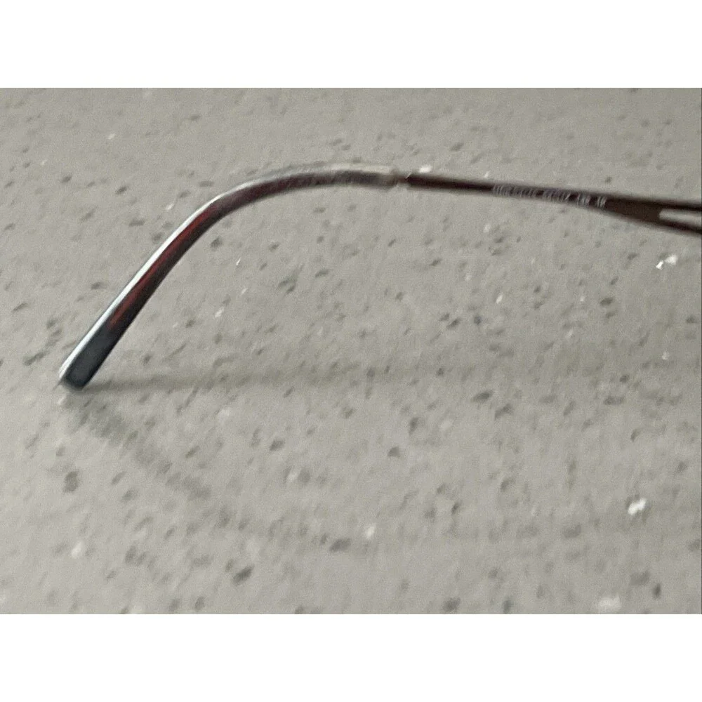 MDX Half-Rim Eyeglass FRAMES ONLY MDS 52-17-135 10 brown bronze titanium